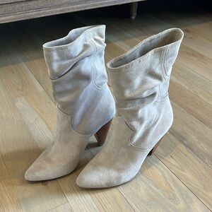 Joie Slouchy Cowboy Boots in Sude